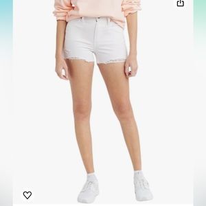 NWT Levis high rise weathered white shorts size 29 jean denim shorts